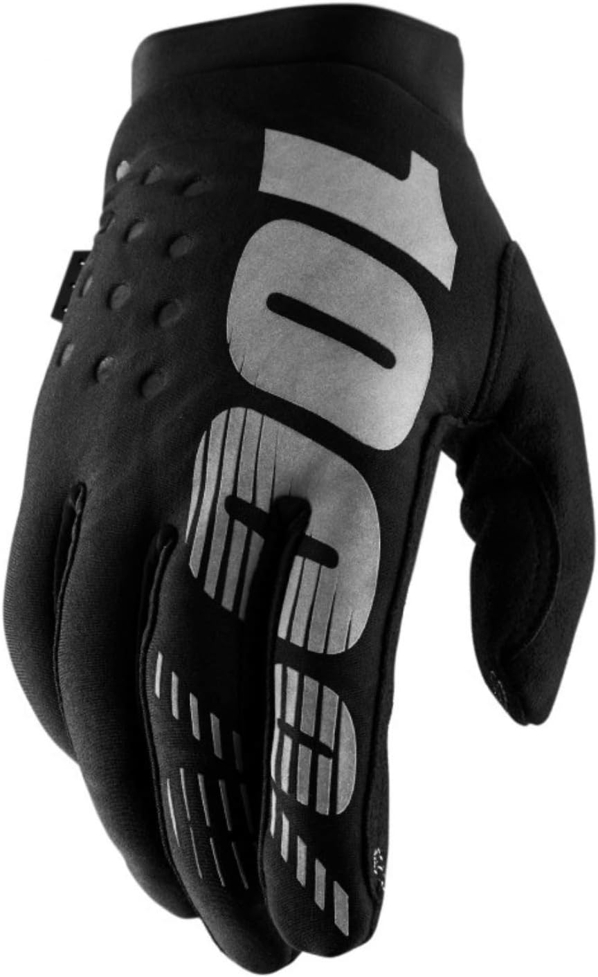 100% BRISKER Cold Weather Motocross & Mountain Bike Gloves - Warm Winter MTB & MX Powersport Racing Protective Gear