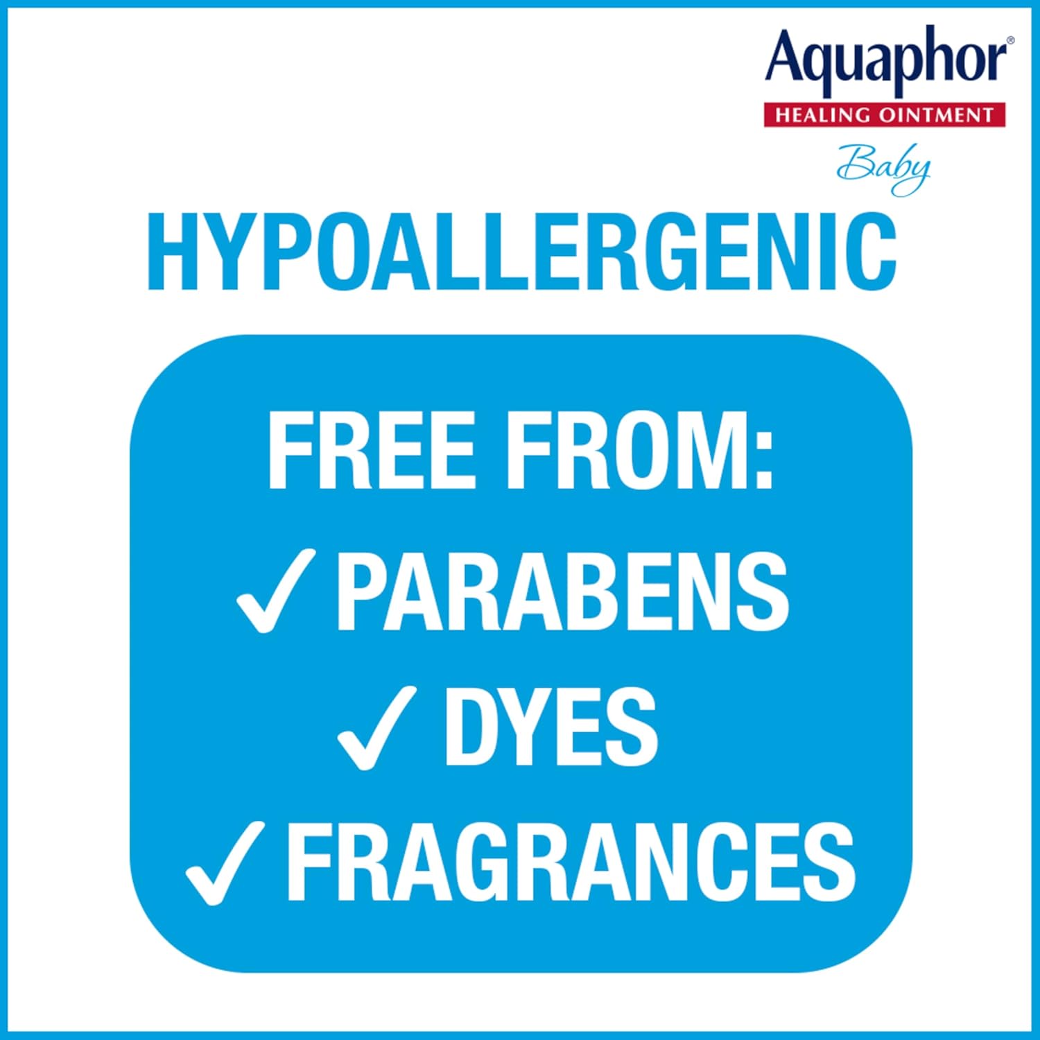 Aquaphor Baby Healing Ointment Advanced Therapy Skin Protectant for Chapped or Dry Skin, Drool Rash and Diaper Rash Ointment, Hypoallergenic Baby Essentials, Travel Size, 0.35 Oz Tube, Pack of 2 image 5