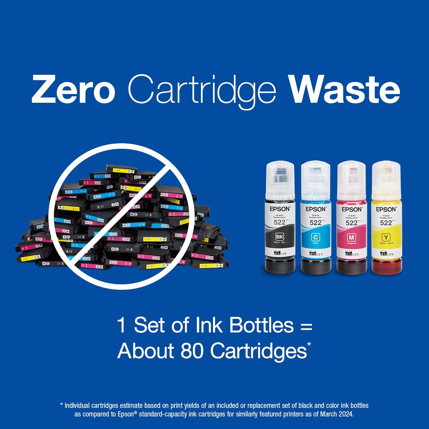 Epson 522 EcoTank Ink Ultra-high Capacity Bottle Black & Color Combo Pack image 8