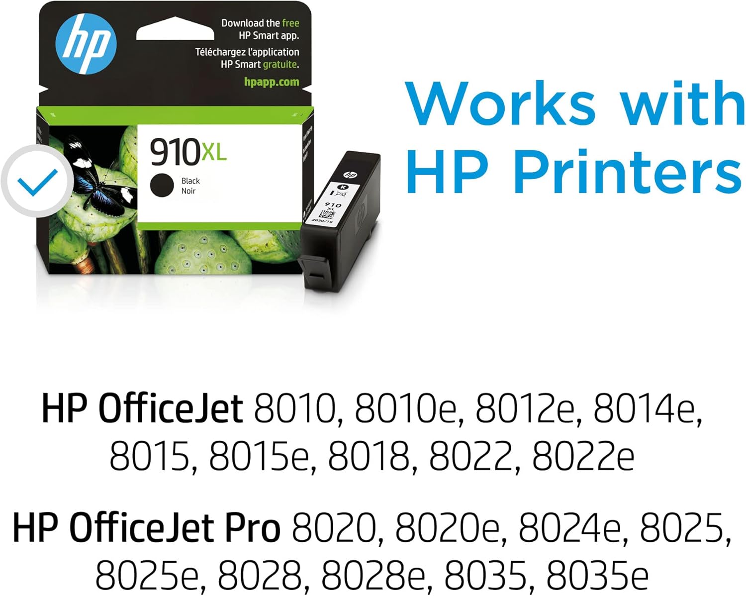 HP 910XL Black High-Yield Ink Cartridge |3YL65AN image 3