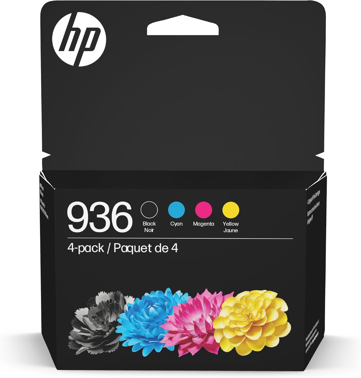 HP 936 Black, Cyan, Magenta, Yellow Ink Cartridges (4-Pack) | Eligible for Instant Ink | 6C3Z5LN