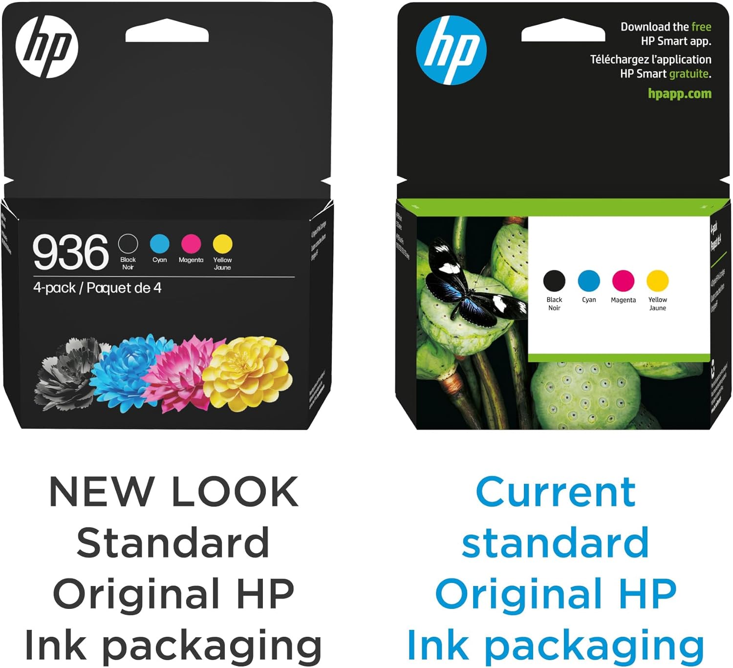 HP 936 Black, Cyan, Magenta, Yellow Ink Cartridges (4-Pack) | Eligible for Instant Ink | 6C3Z5LN image 3