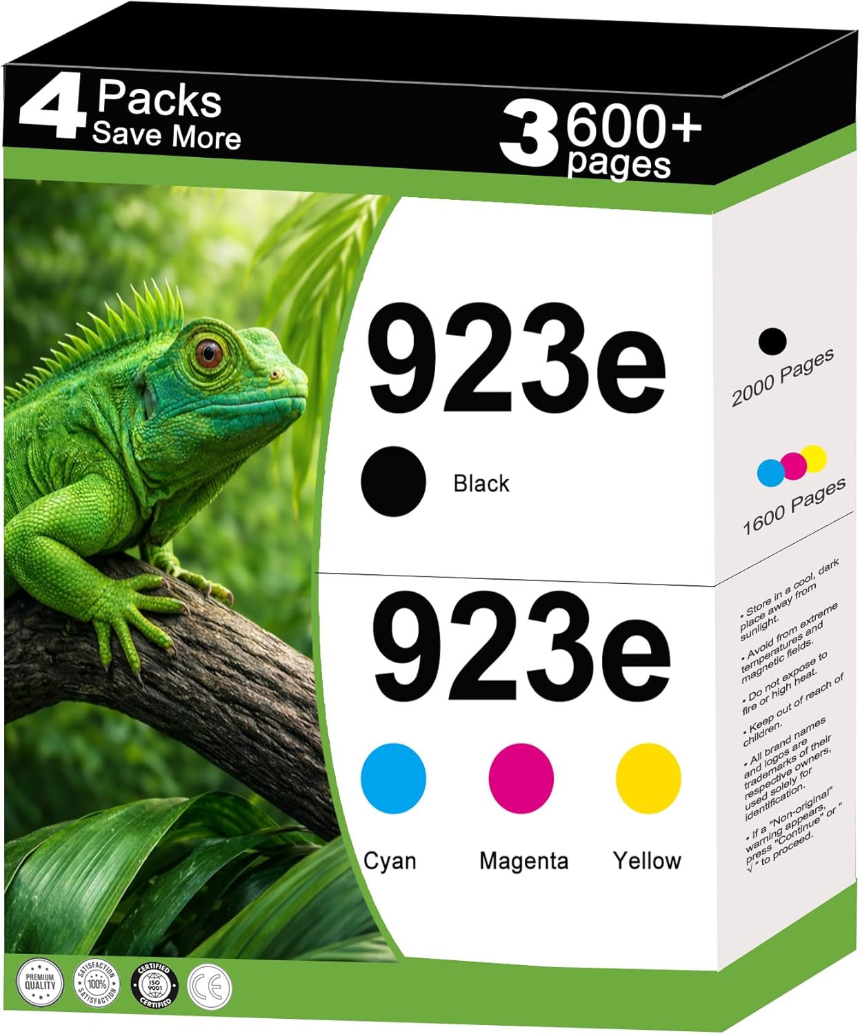 KUF Ink Cartridges Combo Pack Replacement for HP 923e XL