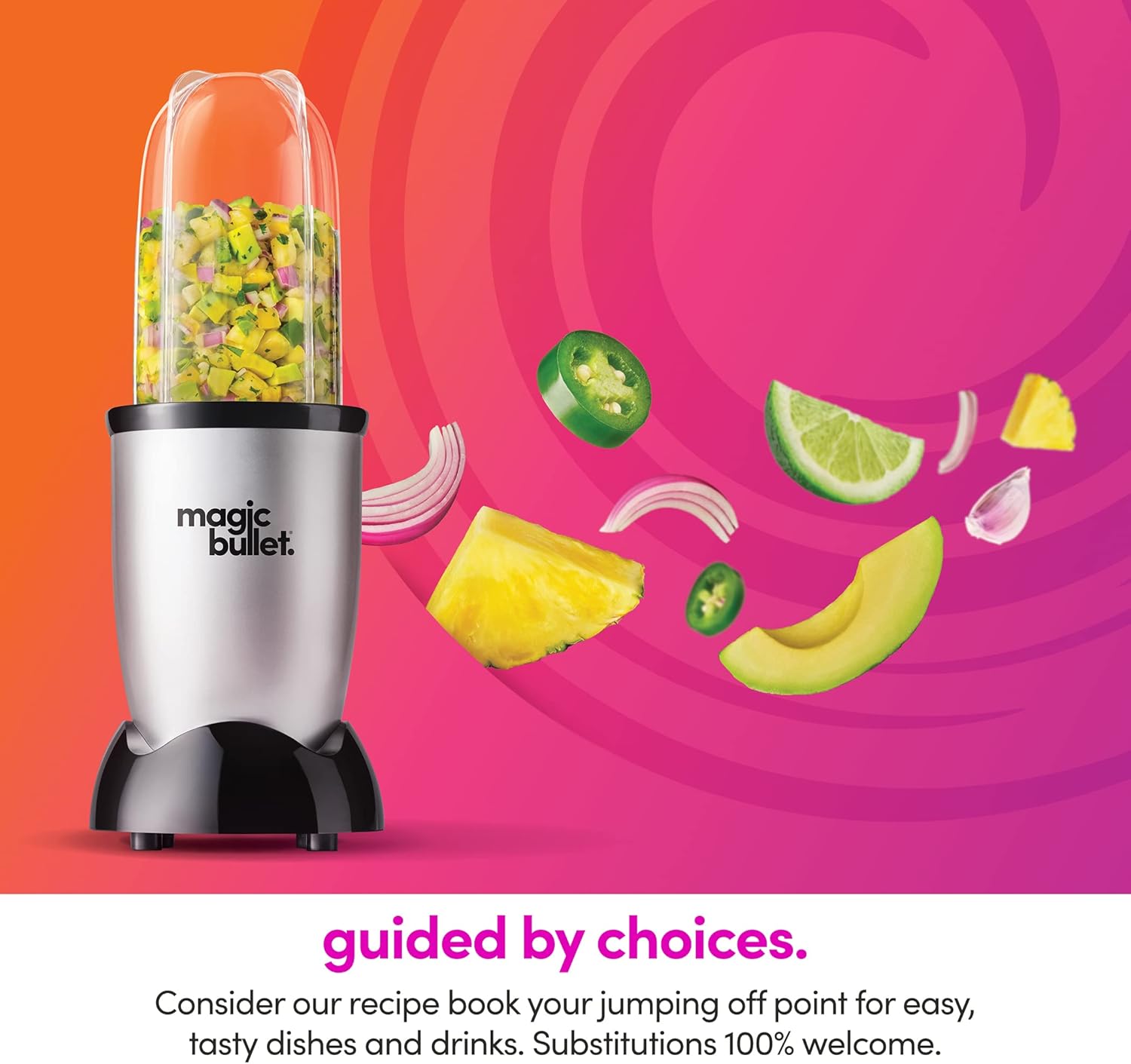 Magic Bullet Blender, Small, Silver, 11 Piece Set image 5